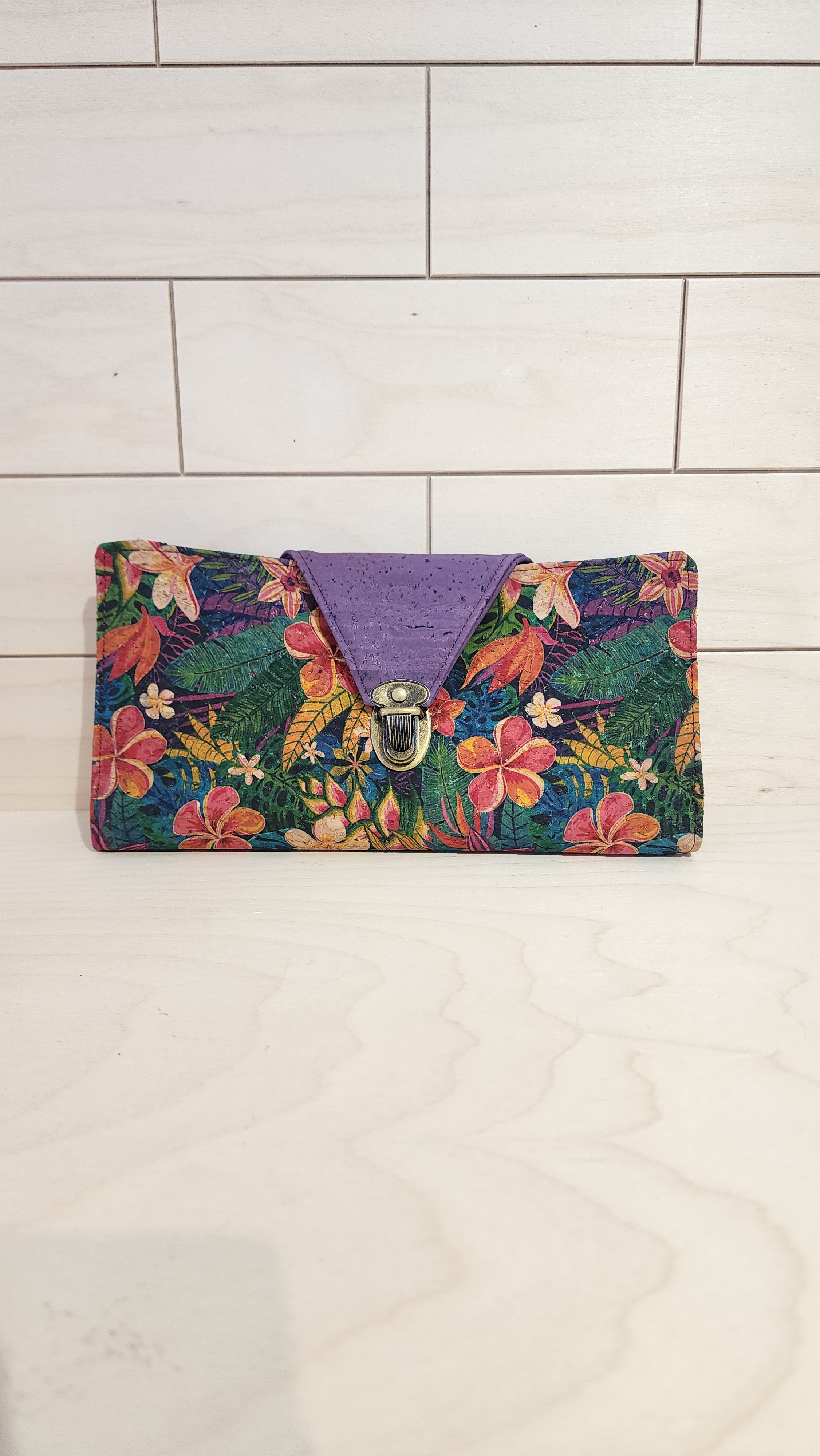 Portefeuille Okaassan en liège fait main au Québec