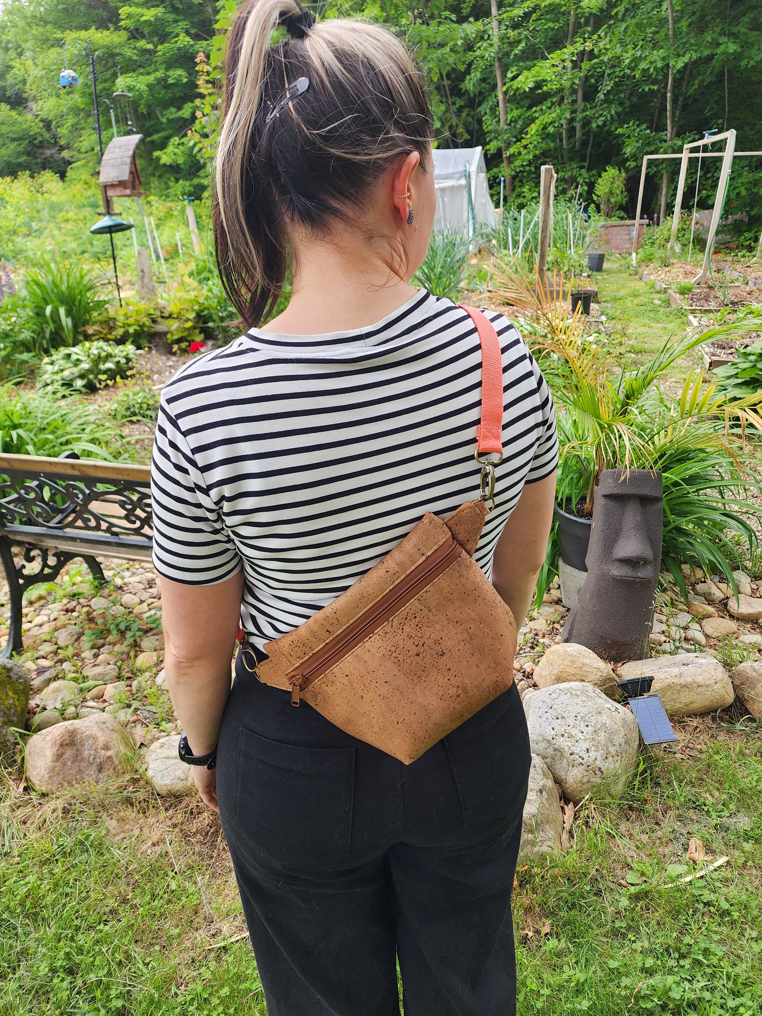 Sac banane Billie en liège canelle