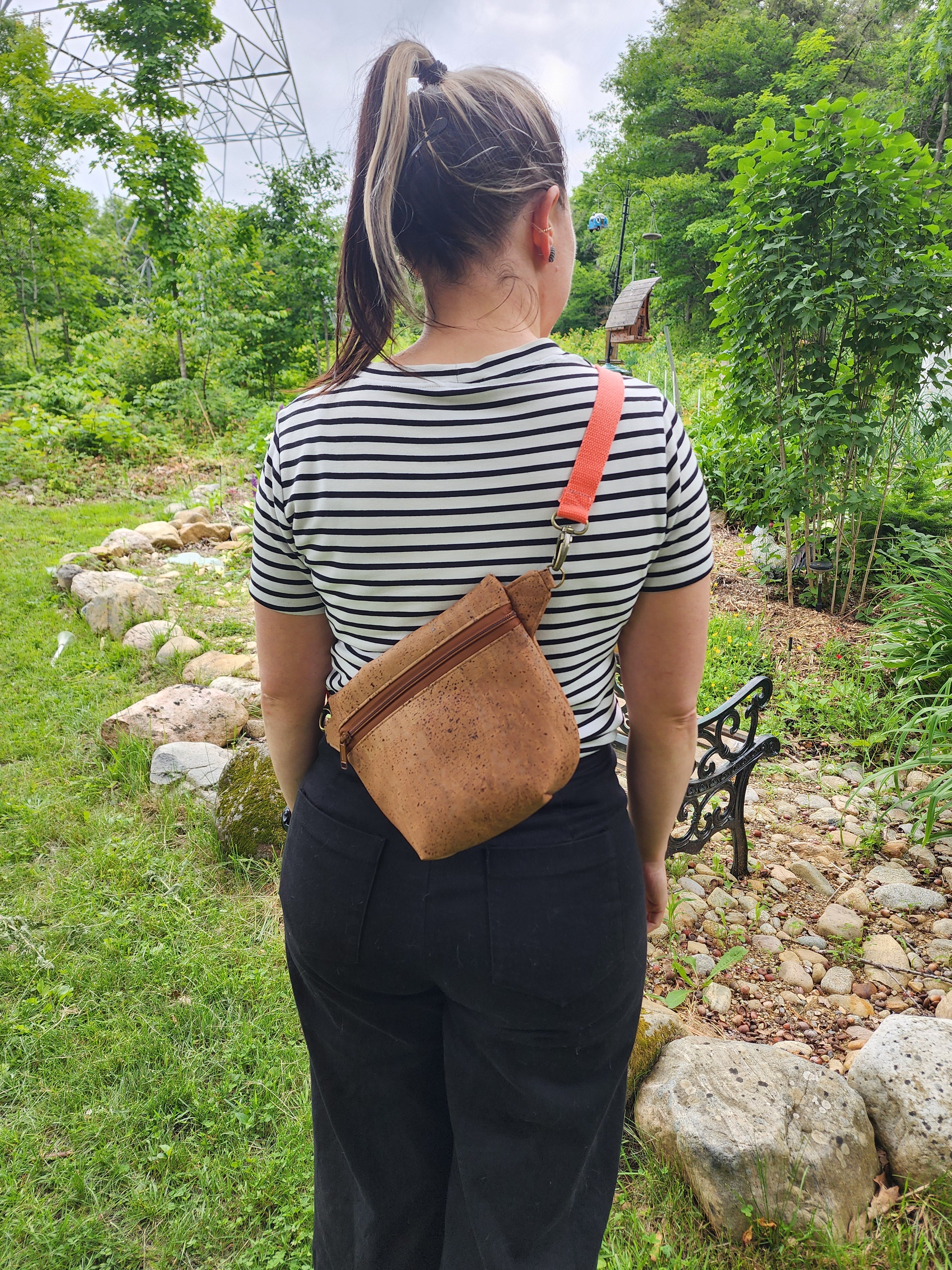 Sac banane Billie en liège canelle