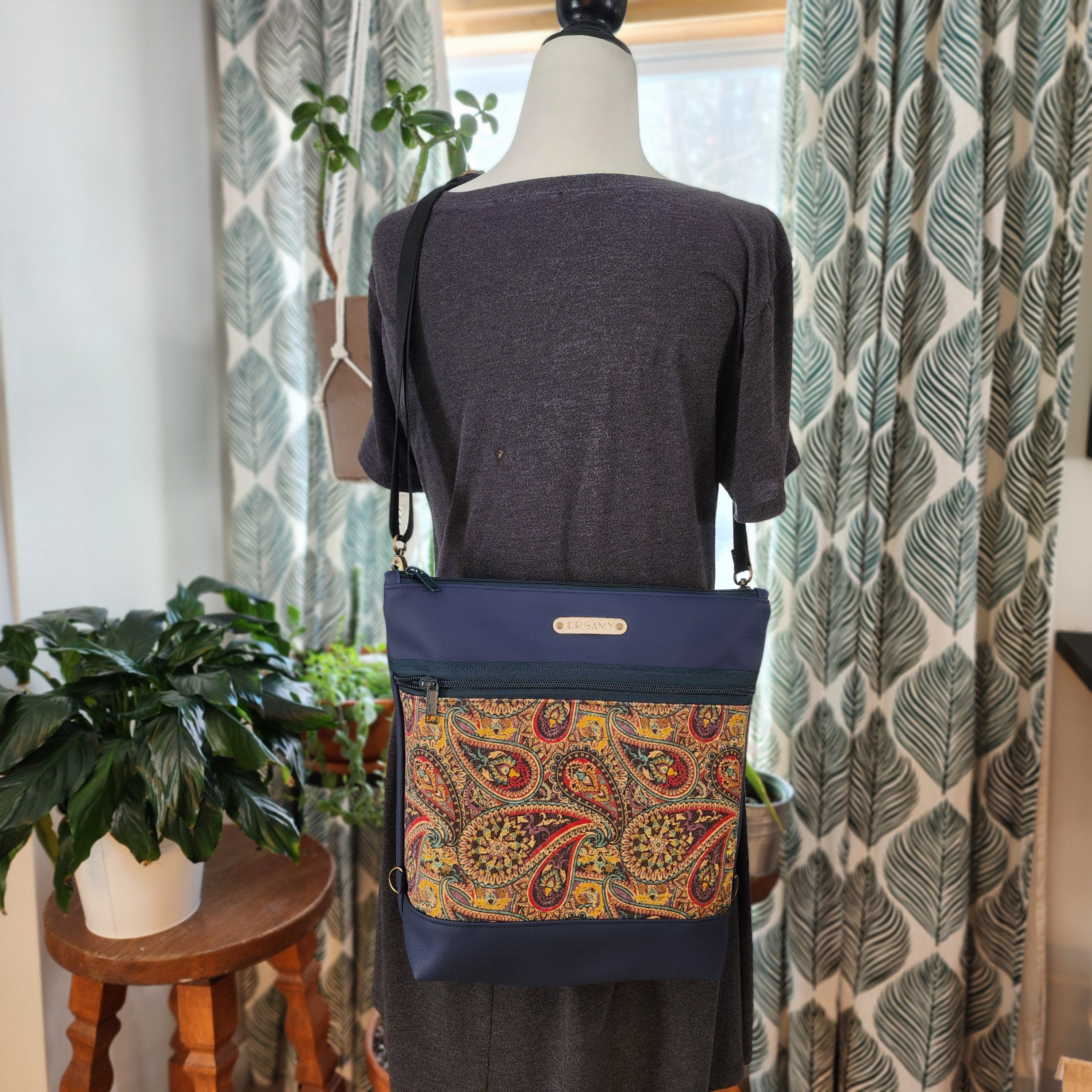 Sac Nini marine liège parsley