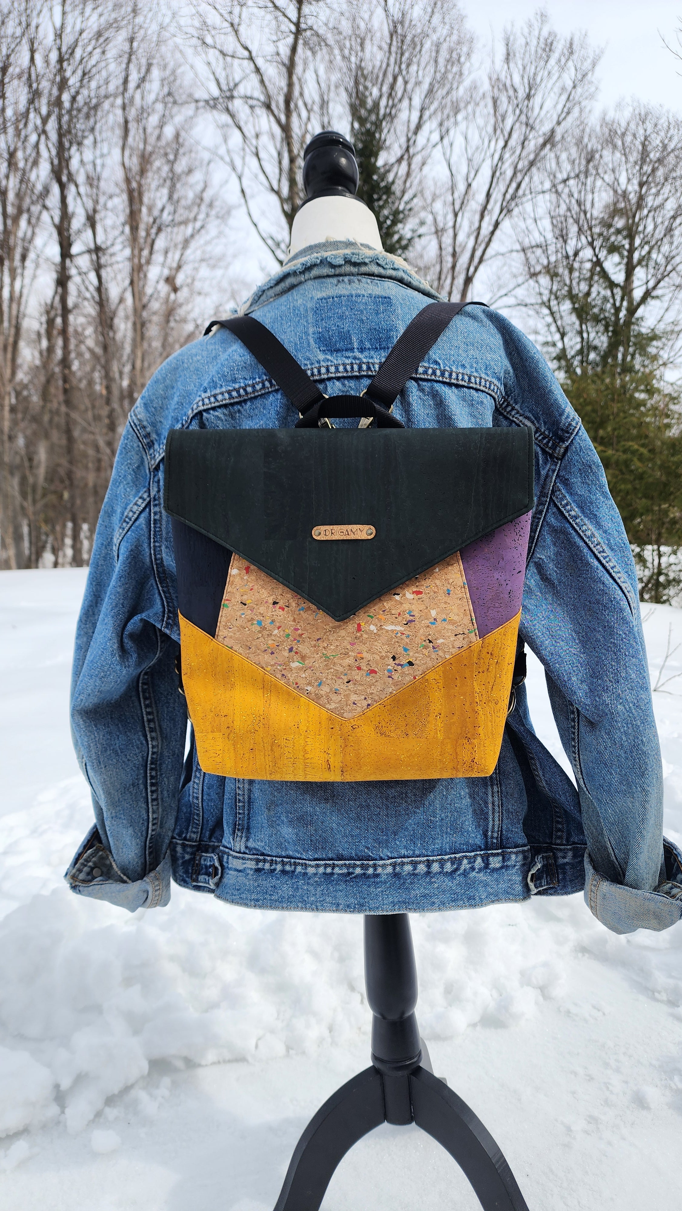 Sac Rubie – sac à dos en liège chic et coloré, fait main au Québec