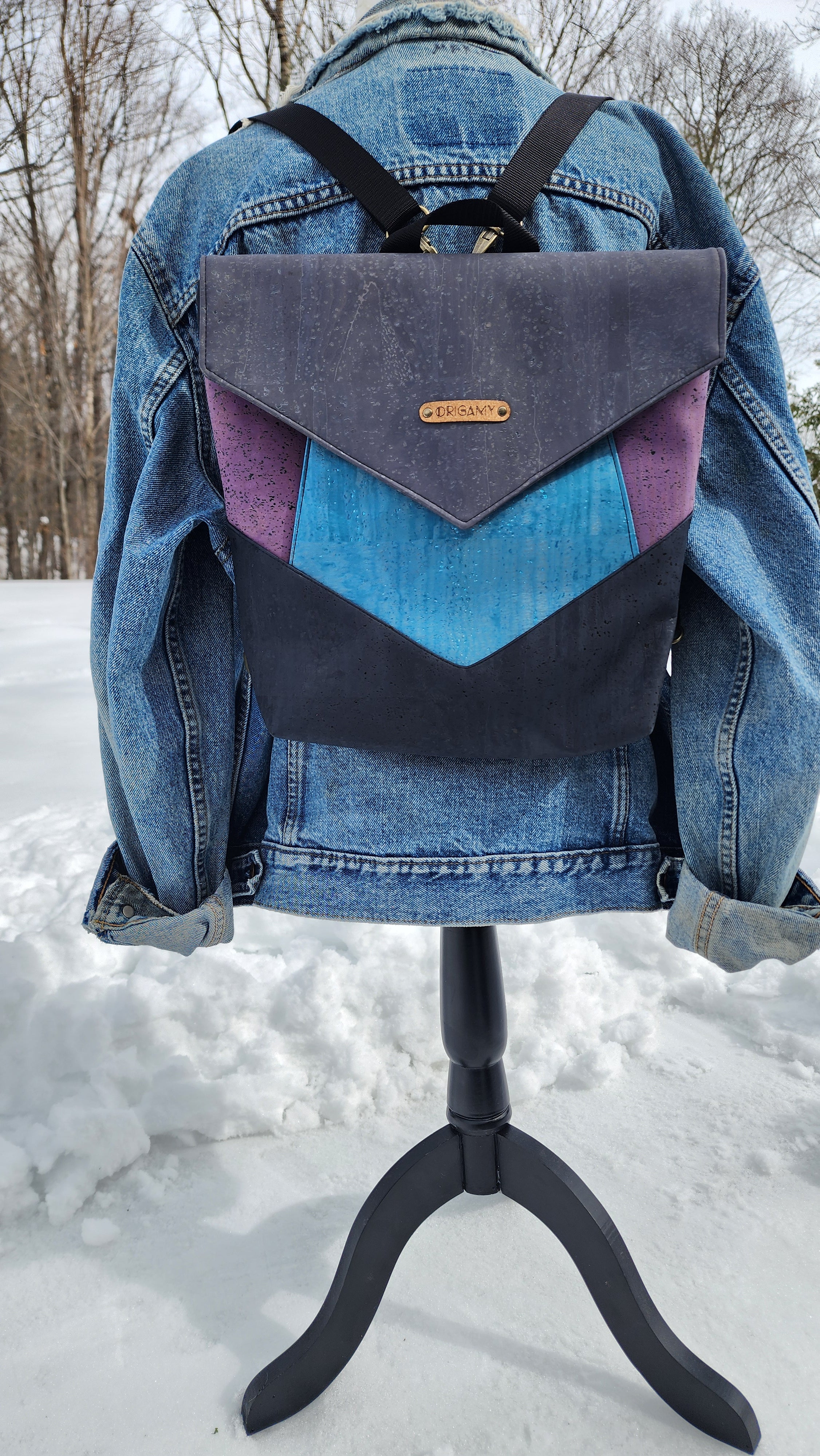 Sac Rubie – sac à dos en liège chic et coloré, fait main au Québec