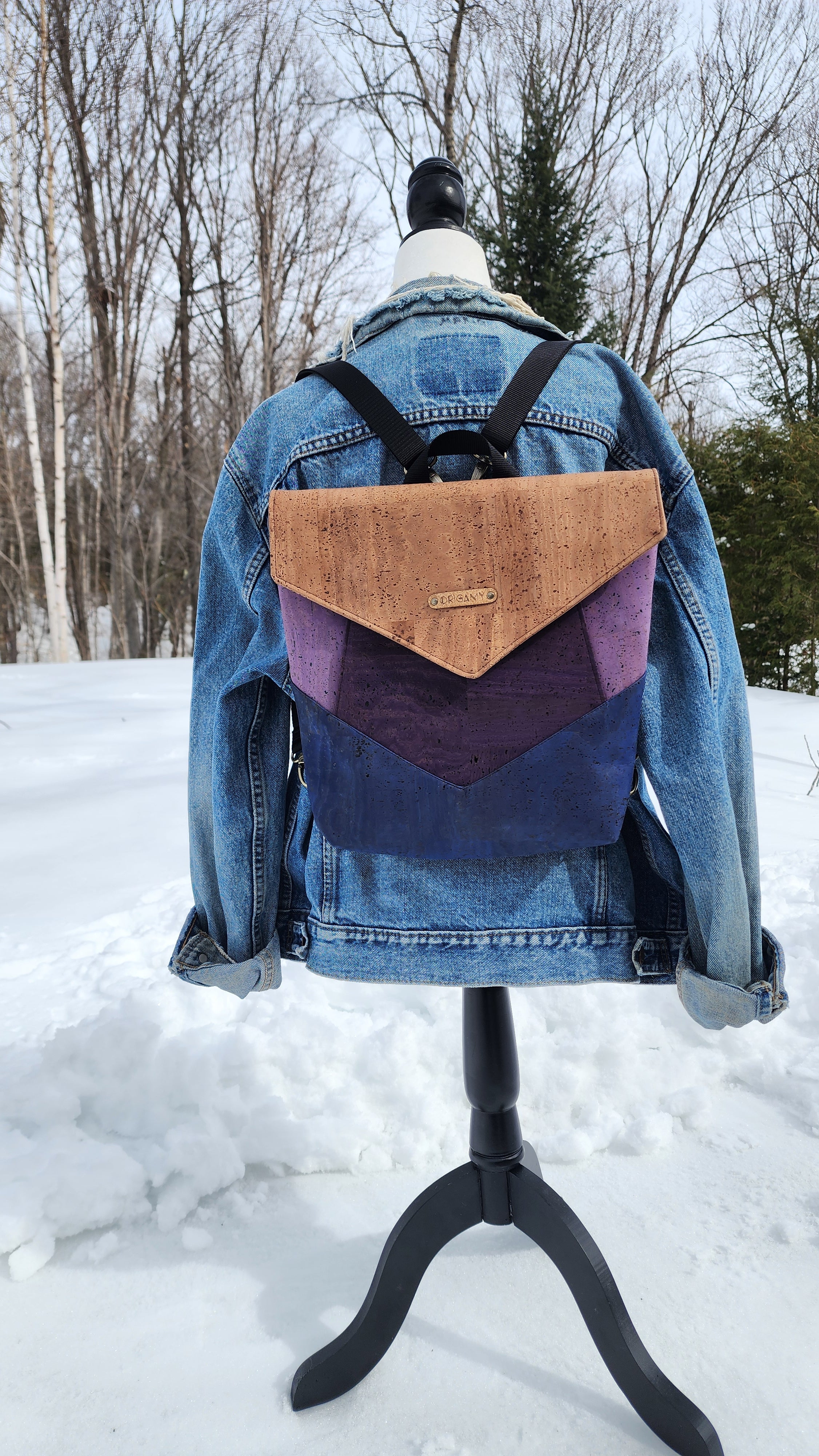 Sac Rubie – sac à dos en liège chic et coloré, fait main au Québec