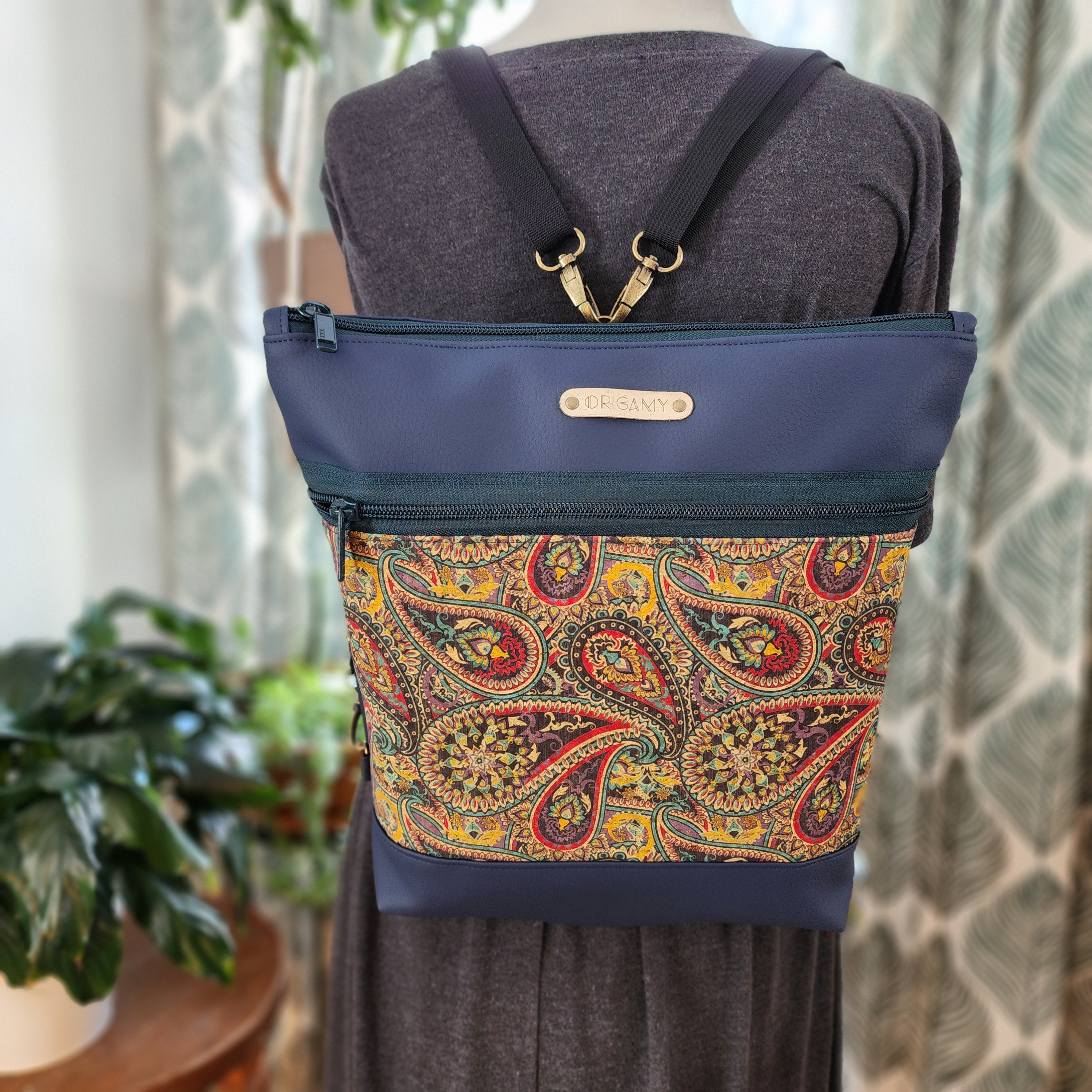 Sac Nini marine liège parsley