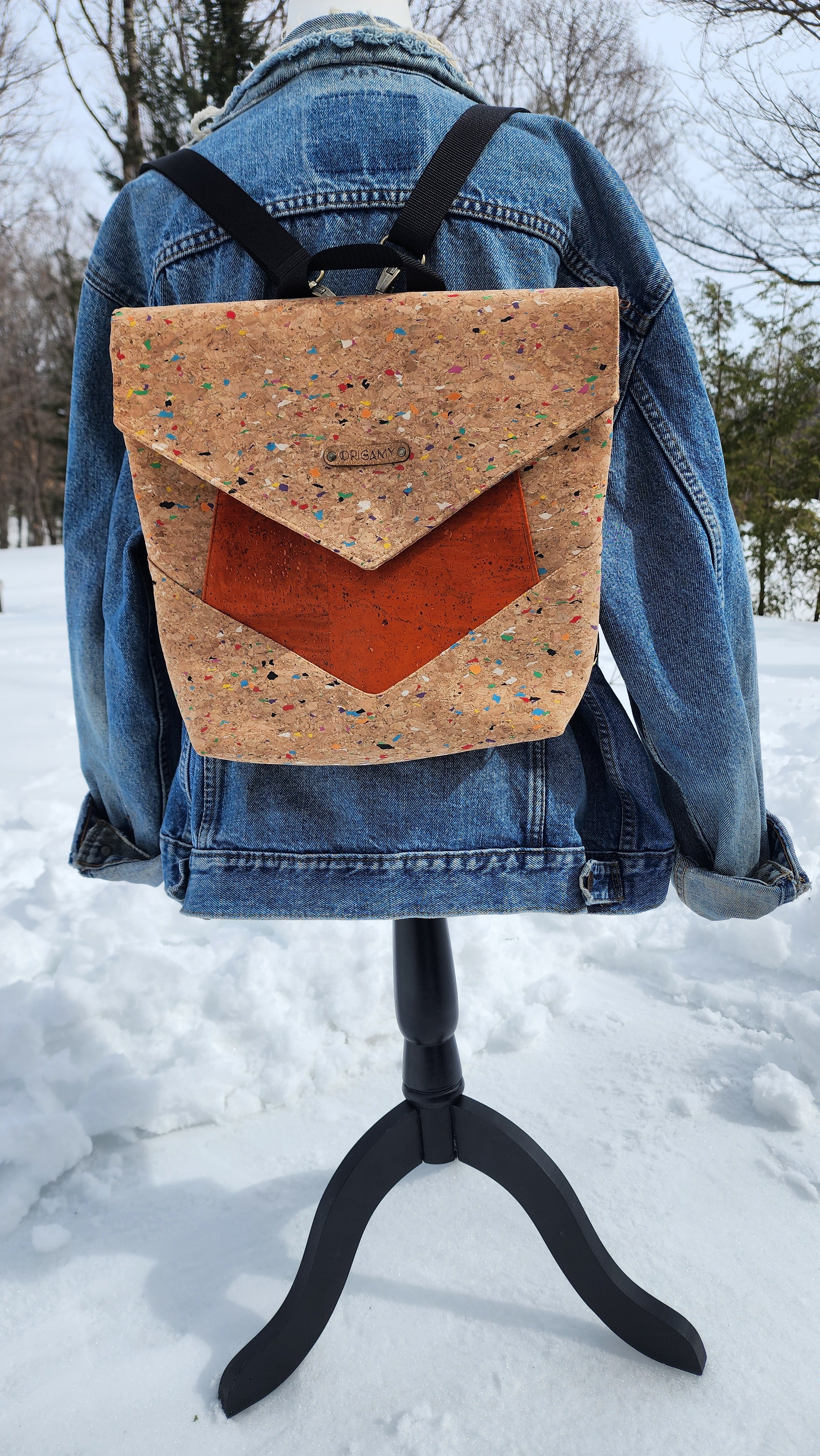 Sac Rubie – sac à dos en liège chic et coloré, fait main au Québec